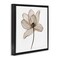 Stupell Industries Beige Opaque Flower Framed Floater Canvas Wall Art Design by Nan